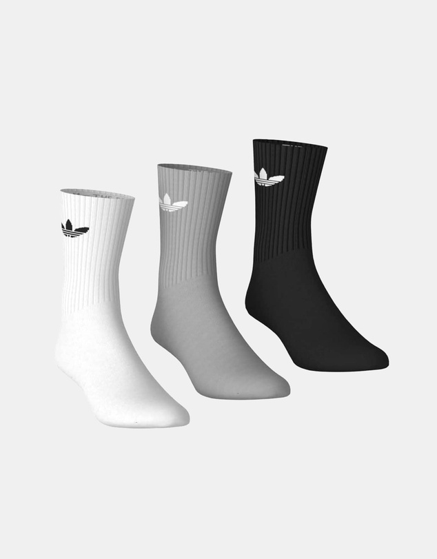 adidas Originals - 3 Pairs Pack Trefoil Crew Sock Cushion