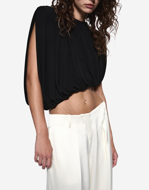 MISHA - Liria Jersey Draped Top