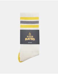 Hard Rated - Lemon Crew Socks