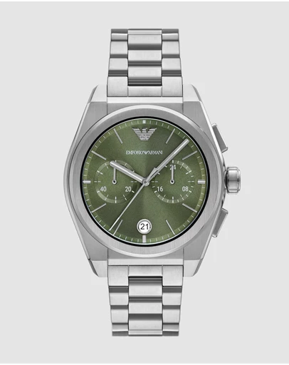 Emporio Armani - Silver Tone Chronograph Watch