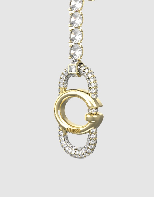 GUESS - Gold-Tone Oh My G Pendant Earrings