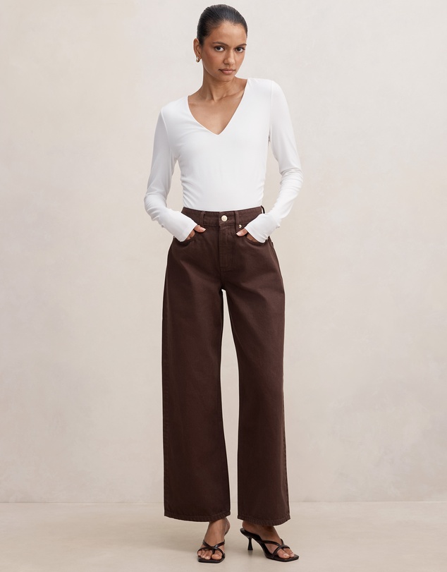 Forever New Petite - Nicki Petite Mid Rise Straight Leg Jeans