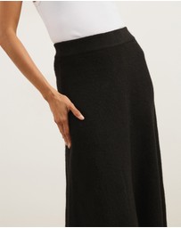 Atmos&Here - Katie Wool Blend Knitted Skirt