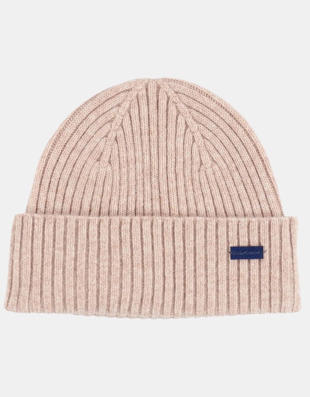 Henry Bucks - HENRY BUCKS Merino Wool Beanie BEIGE