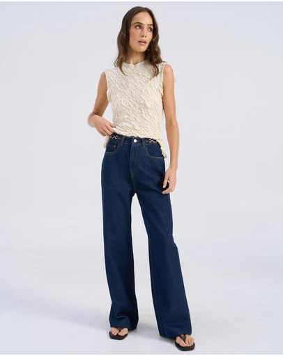 Vero Moda - Kathy Wide Leg Denim Jeans