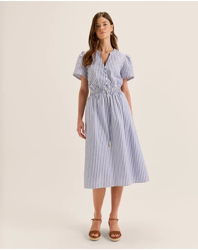 Review - Capri Stripe Midi Dress
