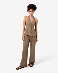 Forcast - Lola Halter Neck Peplum Vest