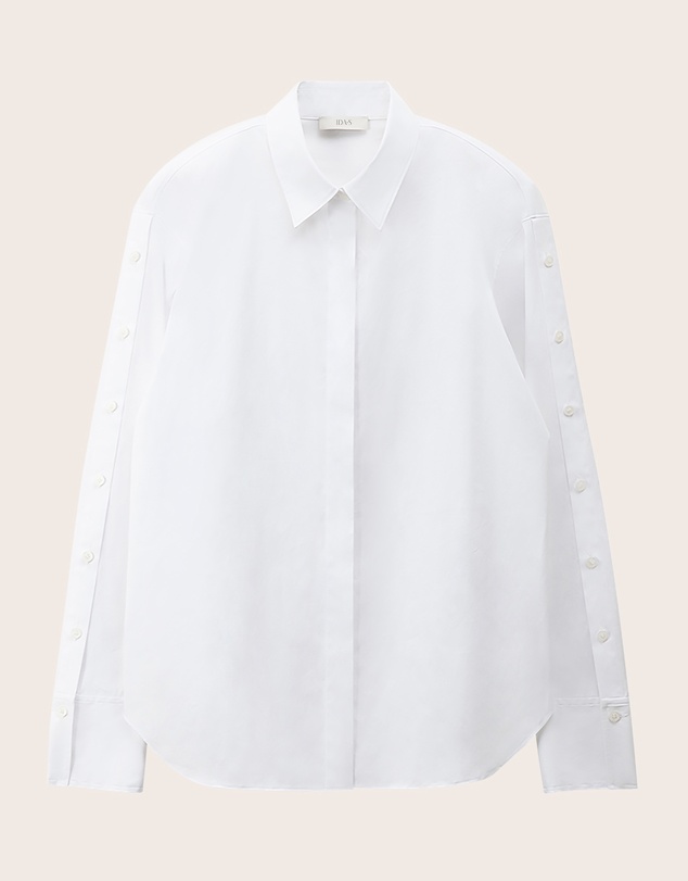 IDA+S - Matilda Oversized Stretch Cotton Blouse