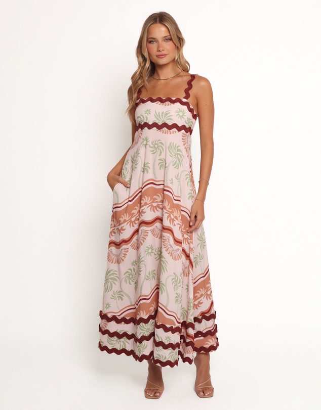 Petal & Pup - Briella Maxi Dress - Palm Tree Print