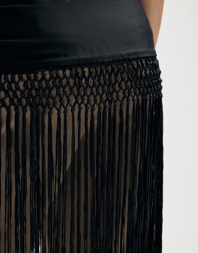 Minima Esenciales - Sola Fringed Scarf Belt