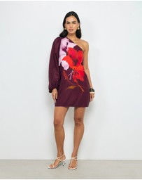 AERE - Ravenna One Shoulder Mini Dress