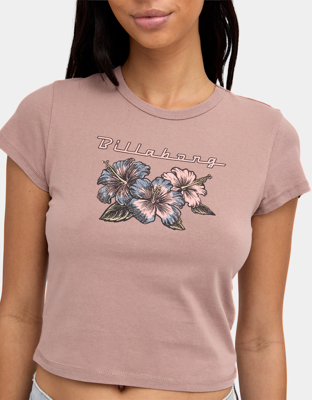 Billabong - Womens Racing Hearts Baby T-Shirt