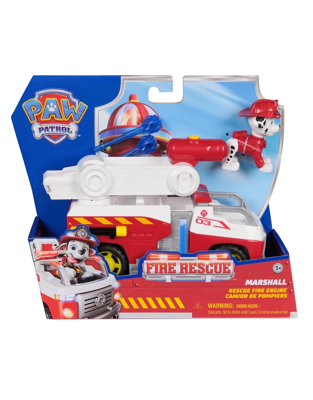 Paw Patrol - Fire Rescue Themed Vehicle Marshall Solid