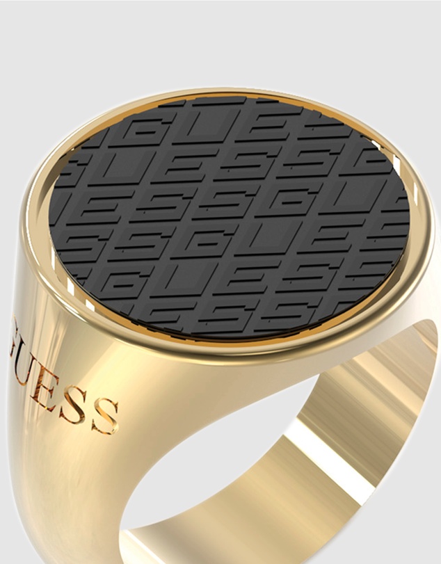 GUESS - King's Road Gold Tone Ring 64