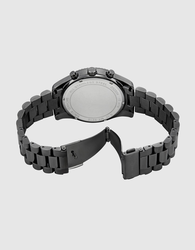 Michael Kors - Lexington Gunmetal Chronograph Watch Set
