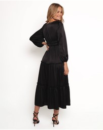 Petal & Pup - Rowen Long Sleeve Maxi Dress - Black