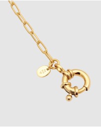 Elli Jewelry - Bracelet Long Link Chain 925 Sterling Silver Gold-Plated