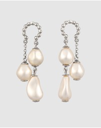 Elli Jewelry - Earrings Stud Pearl Chandelier 925 Sterling Silver