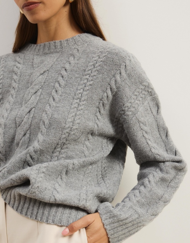 Atmos&Here - Drew Oversized Textured Cable Knit Jumper