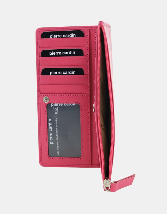 Pierre Cardin - Pierre Cardin Genuine Ladies Leather Bi-Fold Wallet