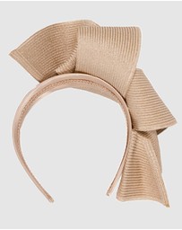 Max Alexander - Large Wavy Nude Racing Fascinator