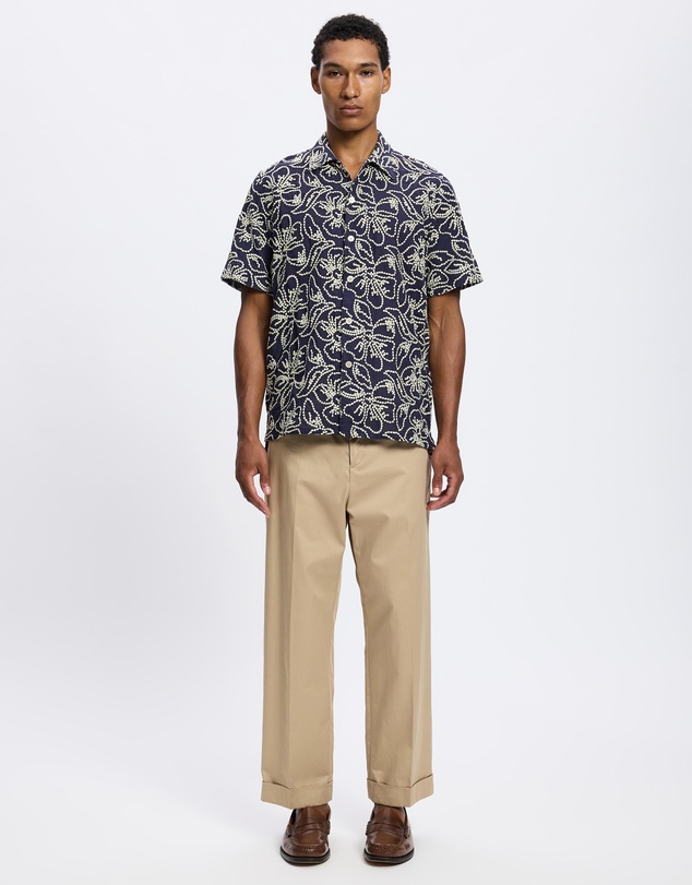 Paul Smith - Floral Embroidery SS Shirt