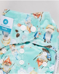 itti bitti - Bare Essentials One Size Fits Most Reusable Cloth Nappy & Wetbag 2-Pack