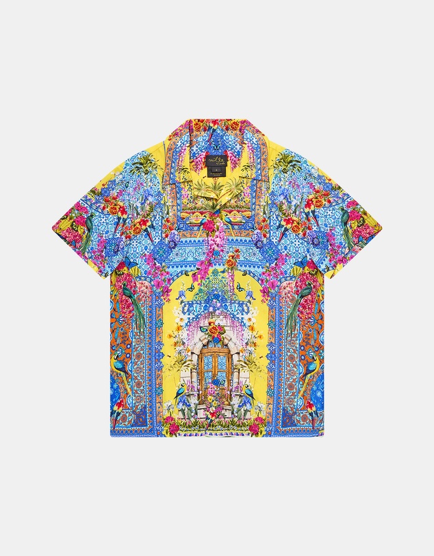 Camilla - Short Sleeve Camp Collared Shirt - Kids-Teens