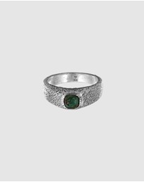 Haze & Glory - ICONIC EXCLUSIVE - Ring Men Ocean Signet 925 Sterling Silver