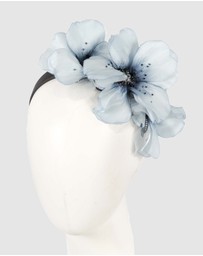 Max Alexander - Large Blue Flower Headband Fascinator