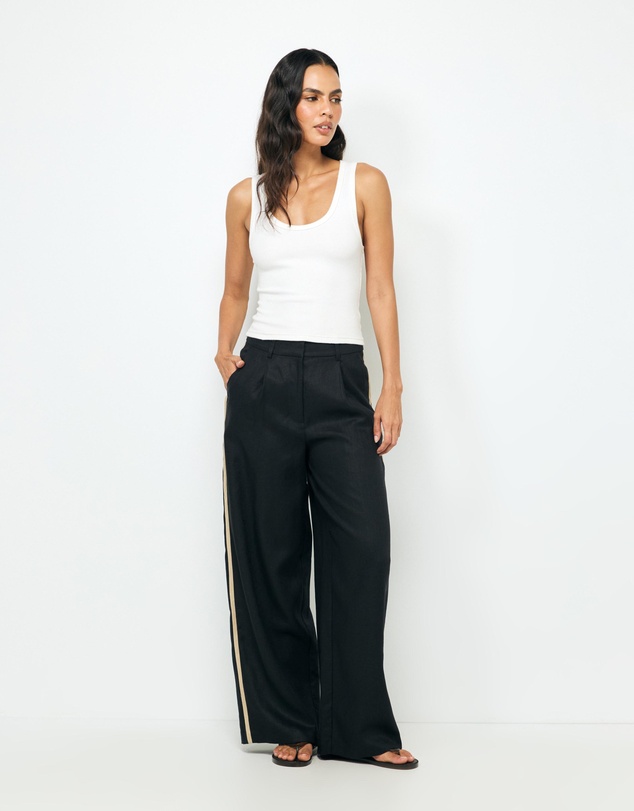 AERE - Sora Stripe Tailored Pants