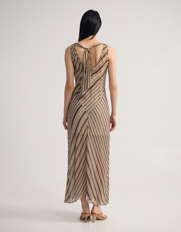 Oxford - Julia Striped Georgette Dress