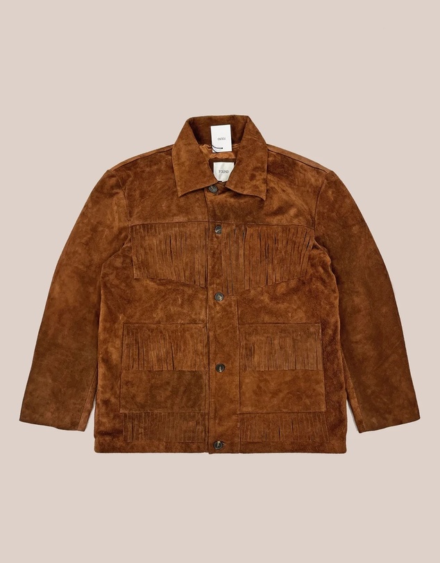 Found - Western Suede Fringe Jacket