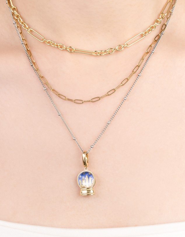 Wanderlust + Co - Beaded Silver Essential Chain Necklace