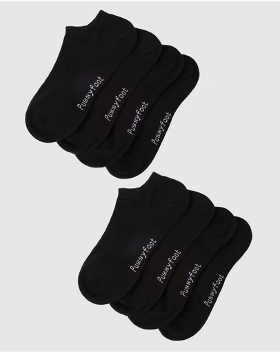 Pussyfoot - 8 Pack Cotton Casual Ankle Sneaker Socks