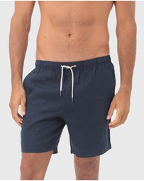 Coast Clothing - Linen Shorts - Navy