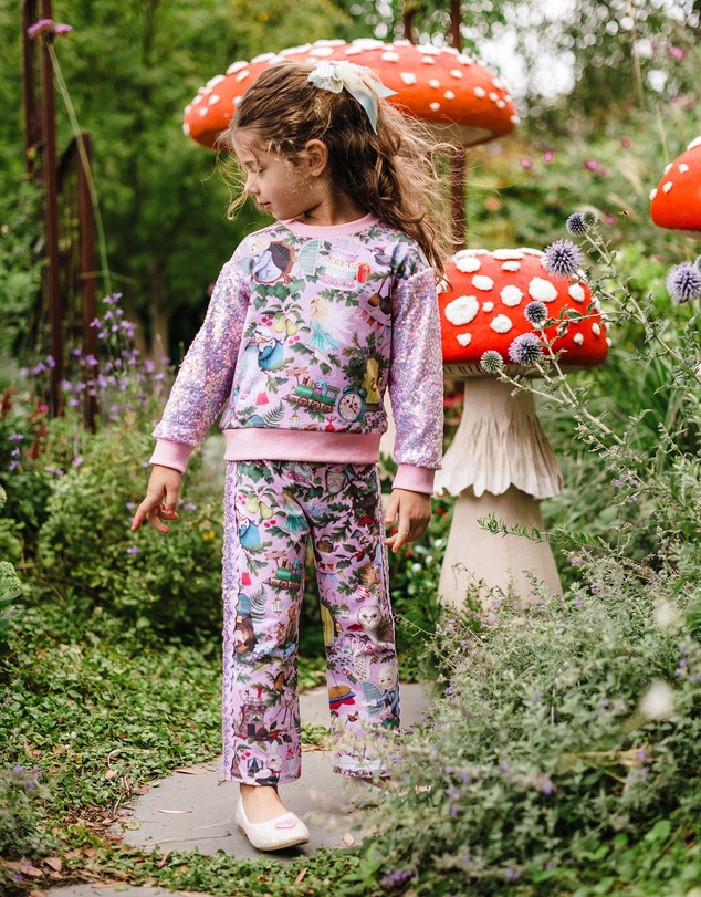 Fleur Harris - 'Faraway Friends' Magic Faraway Tree Track Pant in Lilac