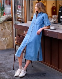 Ceres Life - Ava Short Sleeve Midi Dress