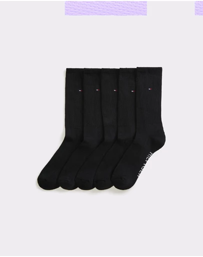 Tommy Hilfiger - 5-Pack Athletic Crew Socks