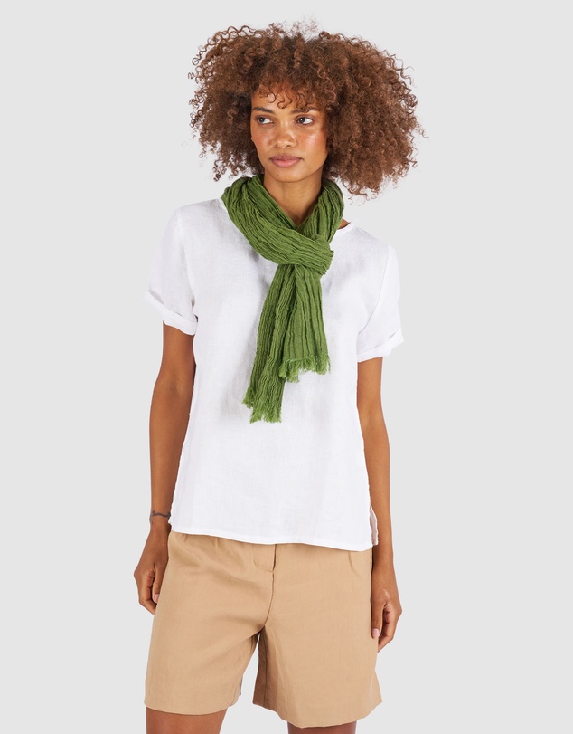 CAMIXA - French Linen Crinkled Scarf