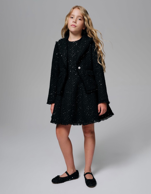 Bardot Junior - Ava Boucle Mini Dress - Kids-Teens