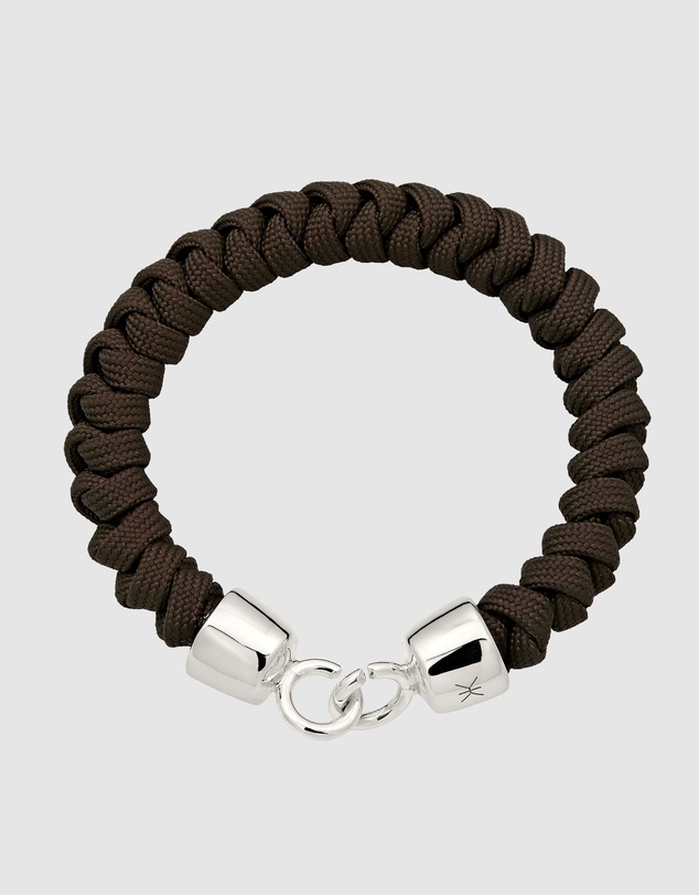 Kuzzoi - Brown Braided Nylon Cord Bracelet