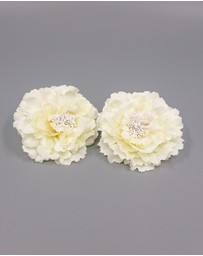 FORD MILLINERY - Maria Clips White