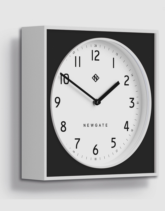 Newgate - Newgate Burger & Chips Wall Clock Black