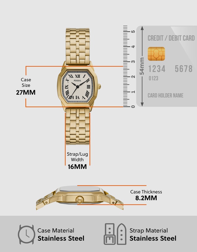 Fossil - Harlow Gold Tone Analogue Watch