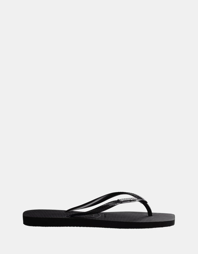 Havaianas - Slim Square Logo Metallic Flip Flops - Women's