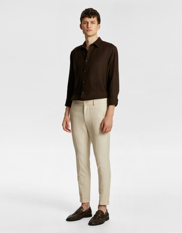 yd. - West Hampton Pure Linen Shirt