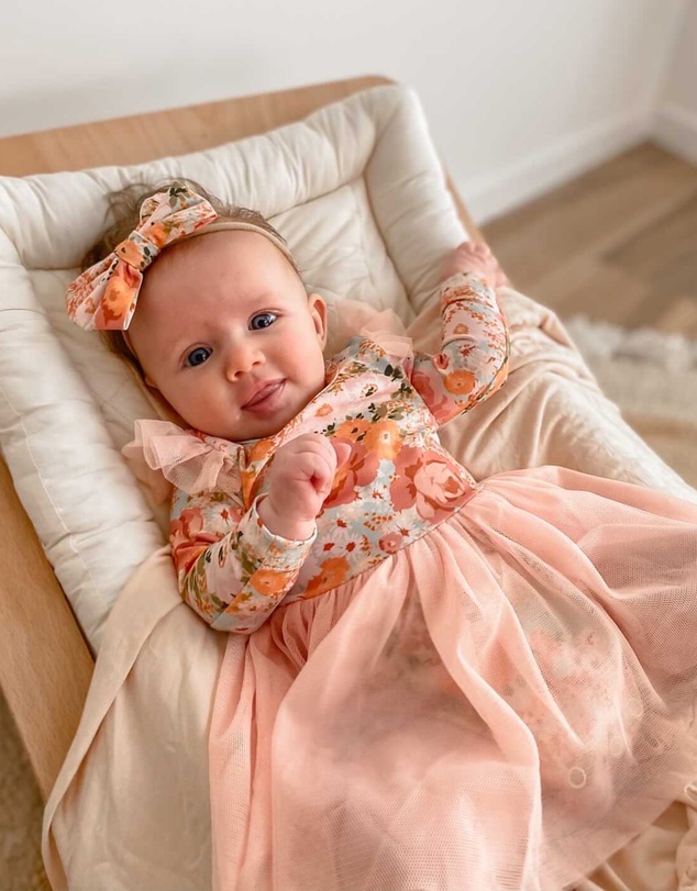 WITH LOVE FOR KIDS - Tulle Flutter Long Sleeve Tutu Onesie - Babies