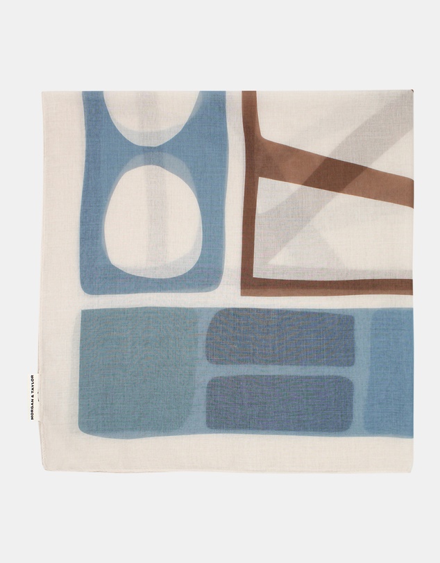 Morgan & Taylor - Aquata Large Scarf in Blue