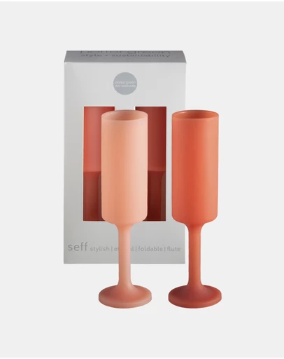 porter green - seff | silicone unbreakable champagne flutes